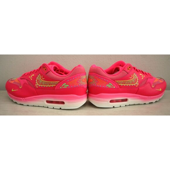 Nike FQ8172-645 Men 10.5 Women 12 Pink “Day of the Dead” Air Max 1 PRM Shoes - Picture 10 of 14